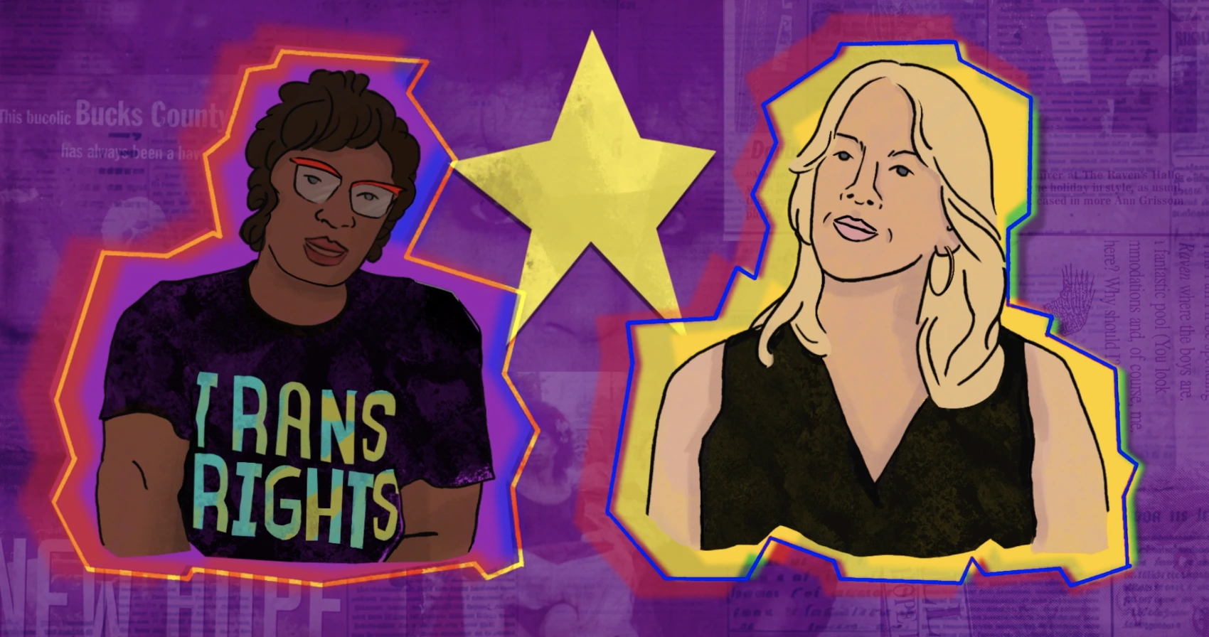 Illustration of two people.